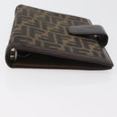 FENDI Zucca Canvas Day Planner Cover Brown Black Auth hk3722A-7