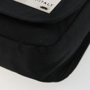 FENDI Shoulder Bag Nylon Black Silver Auth hk3723-9