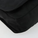 FENDI Shoulder Bag Nylon Black Silver Auth hk3723-14