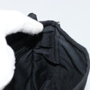 FENDI Shoulder Bag Nylon Black Silver Auth hk3723-19