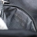 FENDI Shoulder Bag Nylon Black Silver Auth hk3723-12