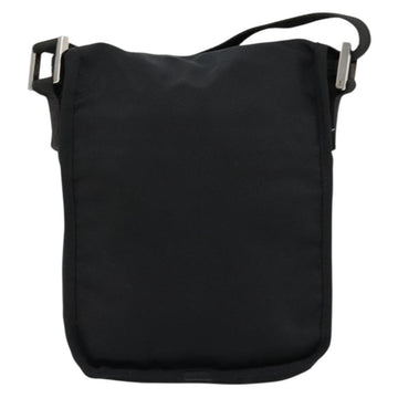 FENDI Shoulder Bag Nylon Black Silver Auth hk3723 - 0