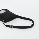 FENDI Shoulder Bag Nylon Black Silver Auth hk3723-7
