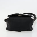FENDI Shoulder Bag Nylon Black Silver Auth hk3723-5