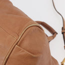 Chloe Etel Hand Bag Leather 2way Beige Gold Auth hk3725A-14