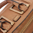 Chloe Etel Hand Bag Leather 2way Beige Gold Auth hk3725A-18