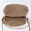 Chloe Lily Hand Bag Leather 2way Beige Gold Auth hk3726A-17