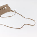 Chloe Lily Hand Bag Leather 2way Beige Gold Auth hk3726A-9