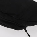 SAINT LAURENT Body Bag Canvas Black Silver 581375 Auth hk3728A-16