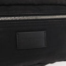 SAINT LAURENT Body Bag Canvas Black Silver 581375 Auth hk3728A-17