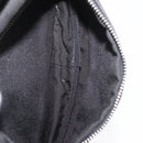 SAINT LAURENT Body Bag Canvas Black Silver 581375 Auth hk3728A-23