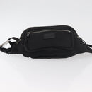SAINT LAURENT Body Bag Canvas Black Silver 581375 Auth hk3728A-5