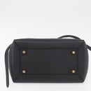 CELINE Belt bag Hand Bag Leather 2way Black Gold Auth hk3731-11