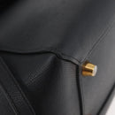 CELINE Belt bag Hand Bag Leather 2way Black Gold Auth hk3731-12