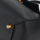 CELINE Belt bag Hand Bag Leather 2way Black Gold Auth hk3731-13