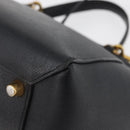 CELINE Belt bag Hand Bag Leather 2way Black Gold Auth hk3731-15