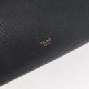 CELINE Belt bag Hand Bag Leather 2way Black Gold Auth hk3731-16