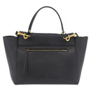 CELINE Belt bag Hand Bag Leather 2way Black Gold Auth hk3731-3