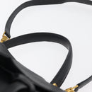 CELINE Belt bag Hand Bag Leather 2way Black Gold Auth hk3731-8