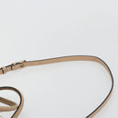 VALENTINO Hand Bag Leather 2way Beige Gold Auth hk3733A-14