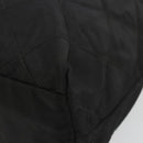 PRADA Chain Tote Bag Nylon Black Gold Auth hk3734A-14
