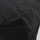 PRADA Chain Tote Bag Nylon Black Gold Auth hk3734A-16