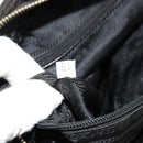 PRADA Chain Tote Bag Nylon Black Gold Auth hk3734A-12