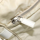 PRADA Shoulder Bag Nylon Ivory Silver Auth hk3735-24