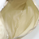 PRADA Shoulder Bag Nylon Ivory Silver Auth hk3735-25