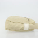PRADA Shoulder Bag Nylon Ivory Silver Auth hk3735-3