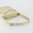 PRADA Shoulder Bag Nylon Ivory Silver Auth hk3735-7