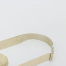 PRADA Shoulder Bag Nylon Ivory Silver Auth hk3735-8