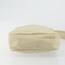 PRADA Shoulder Bag Nylon Ivory Silver Auth hk3735-5