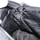 PRADA Shoulder Bag Nylon Black Silver Auth hk3736A-20