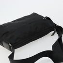 PRADA Shoulder Bag Nylon Black Silver Auth hk3736A-6