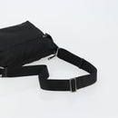PRADA Shoulder Bag Nylon Black Silver Auth hk3736A-7