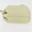 PRADA Purse Pouch Nylon Beige Auth hk3737-4