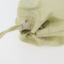 PRADA Purse Pouch Nylon Beige Auth hk3737-6
