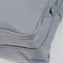 PRADA Shoulder Bag Nylon Light Blue Silver Auth hk3738-10