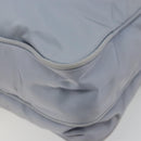 PRADA Shoulder Bag Nylon Light Blue Silver Auth hk3738-12