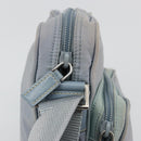 PRADA Shoulder Bag Nylon Light Blue Silver Auth hk3738-15
