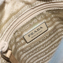 PRADA Shoulder Bag Nylon Light Blue Silver Auth hk3738-16