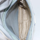 PRADA Shoulder Bag Nylon Light Blue Silver Auth hk3738-23