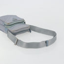 PRADA Shoulder Bag Nylon Light Blue Silver Auth hk3738-7