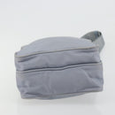 PRADA Shoulder Bag Nylon Light Blue Silver Auth hk3738-9