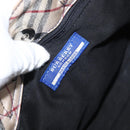 BURBERRY Blue Label Hand Bag Denim Blue Silver Auth hk3739A-15