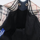 BURBERRY Blue Label Hand Bag Denim Blue Silver Auth hk3739A-17