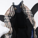 BURBERRY Blue Label Hand Bag Denim Blue Silver Auth hk3739A-18