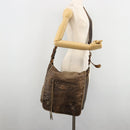 BALENCIAGA Bathas Schultertasche Leder Braun 163268 Auth hk3741-23