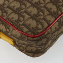 Christian Dior Trotter Canvas Raster Shoulder Bag Silver Beige Auth hk3743A-17